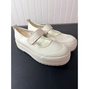 Keds Triple Up Mary Jane White Leather Platform Sneakers WH68015 Womens 8.5